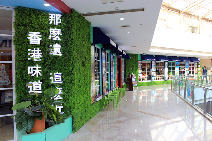 門頭仿真植物墻